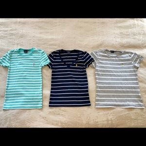 Set of 3 Ralph Lauren Short Sleeve Tops